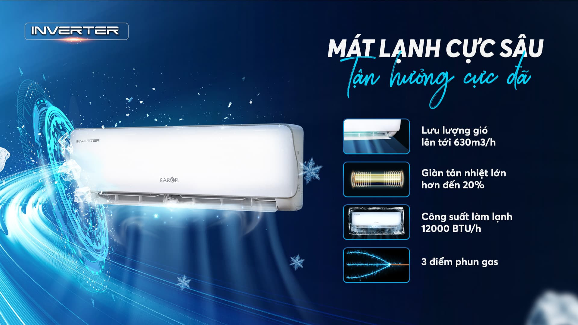 Cơ chế làm lạnh của điều hòa Inverter