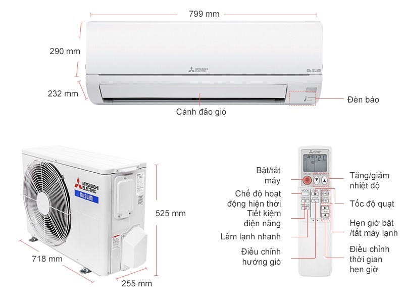 Điều Hòa Mitsubishi Electric MS-HM35VA (12.283Btu)