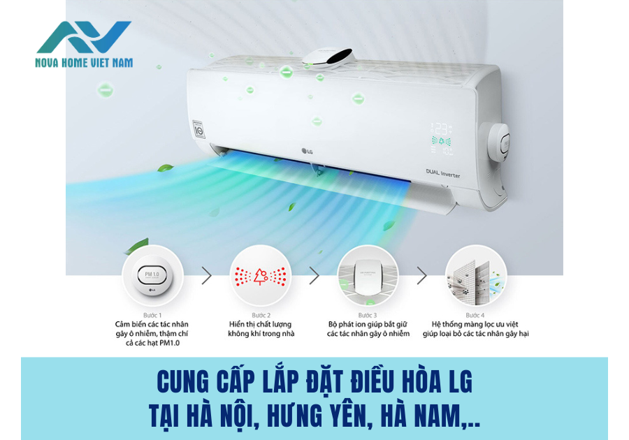 Cung cấp lắp đặt điều hòa LG tại Hà Nội, Hưng Yên, Hà Nam,..