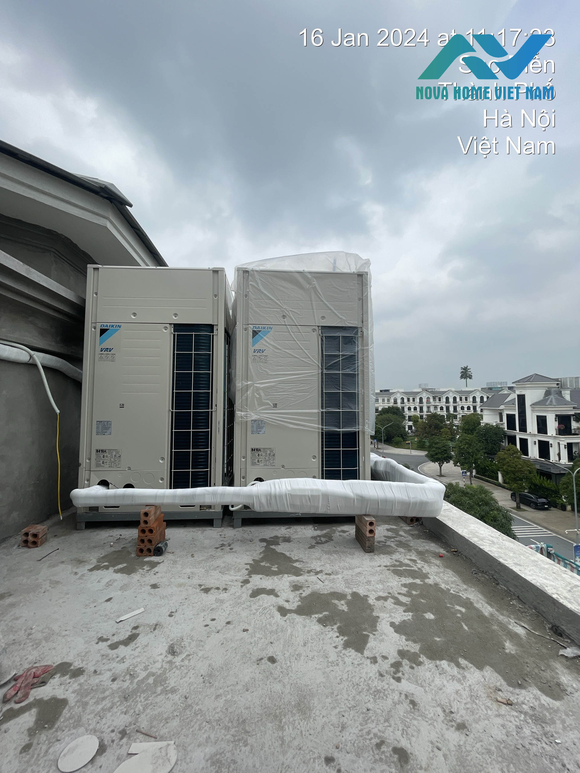 Lắp đặt điều hoà trung tâm VRV Daikin tại Vinhome Ocean Park 1