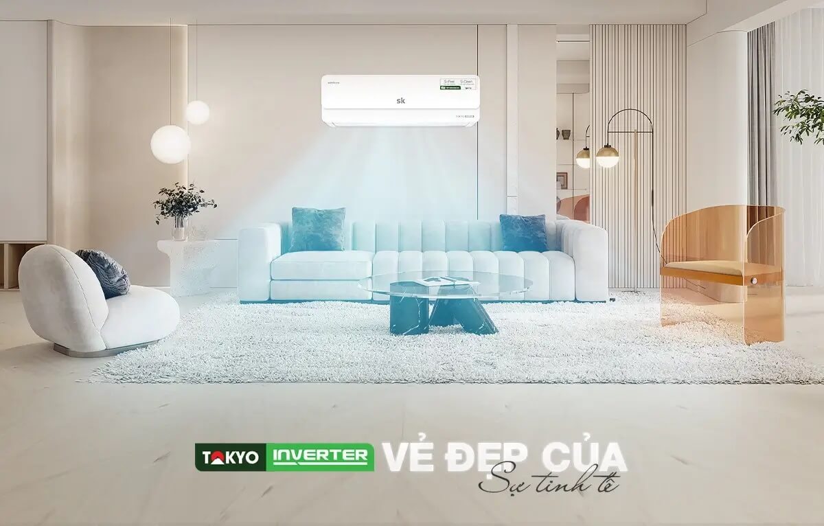 Điều hòa SK Tokyo Inverter 1 chiều 9000BTU APS/APO-092/TOKYO