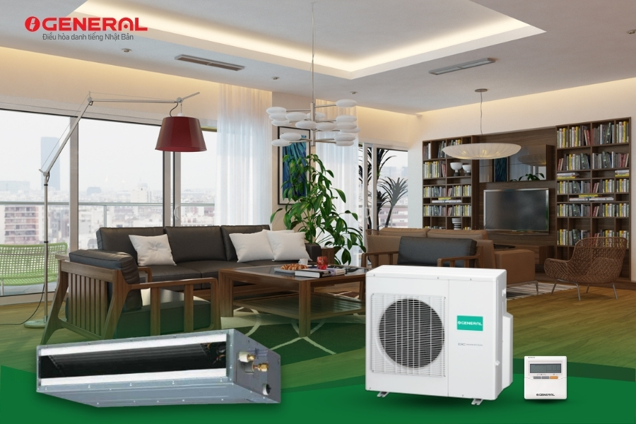 Đánh giá điều hòa âm trần nối ống gió Inverter 2 chiều General